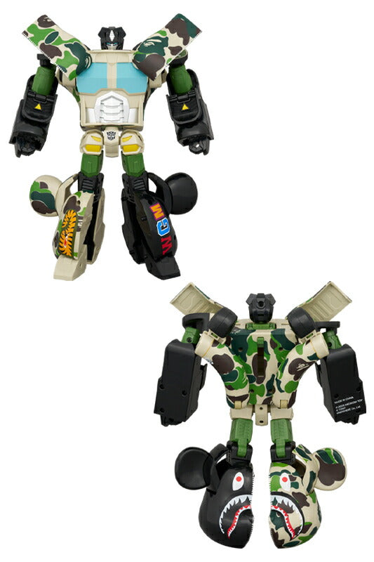 BE@RBRICK × TRANSFORMERS OPTIMUS PRIME BAPE(R) CAMO SHARK 400% medicom bearbrick