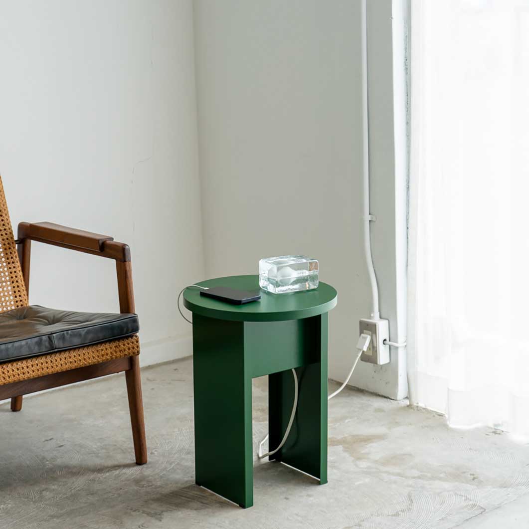 Buddy Side Table with Cable Management Storage