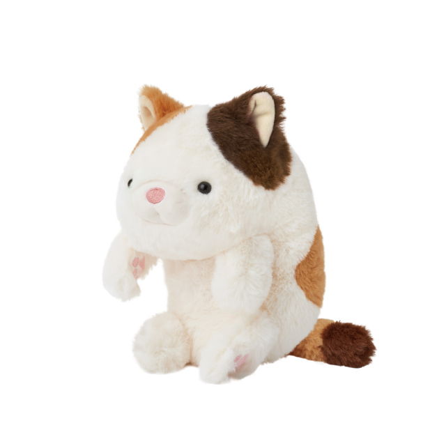 Funbaruzu Posture Support Plush Toy Calico Cat Edition