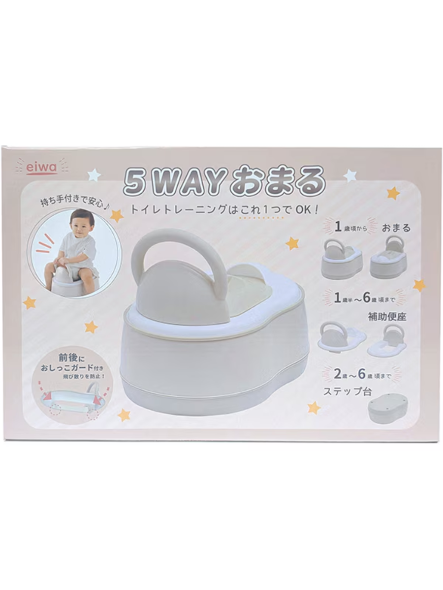 Yonghe 5-in-1 Toddler Potty Training System Greyish Beige