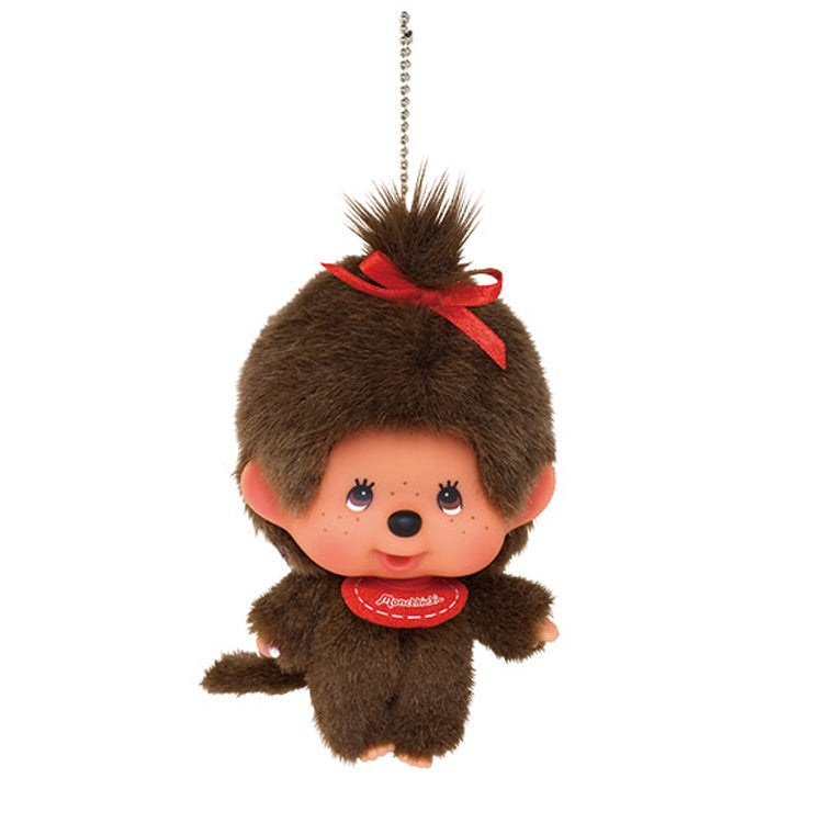 Monchhichi Girl Mascot Keychain Plush Toy SS