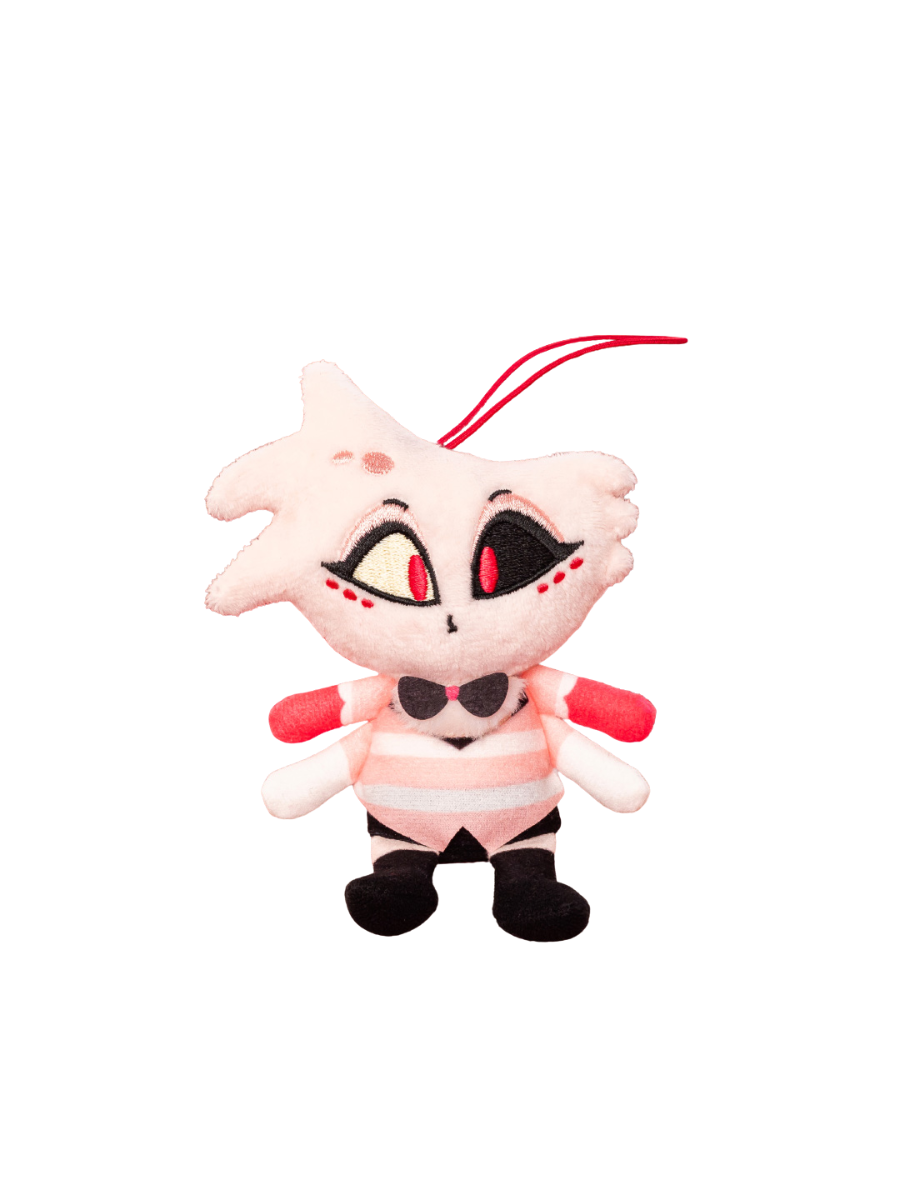Hazbin Hotel Angel Dust Sitting Mascot Plush