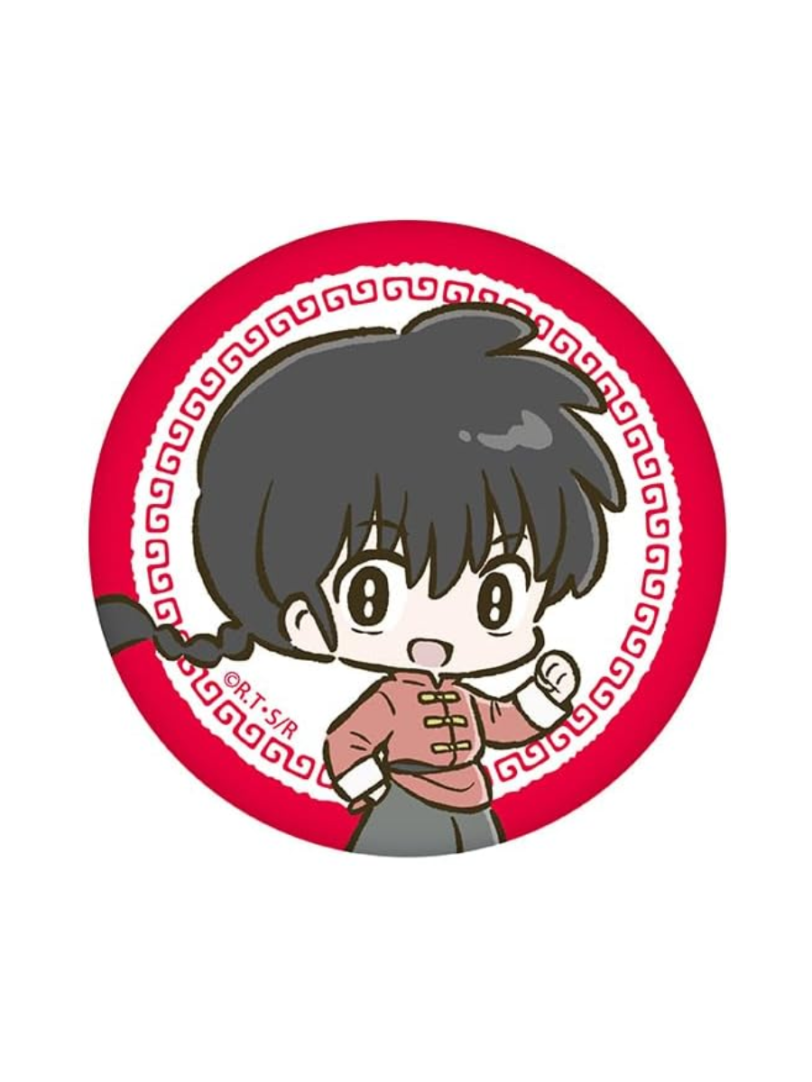 Ranma 1/2 Deformed Trading Can Badge Set Complete Box 8pcs