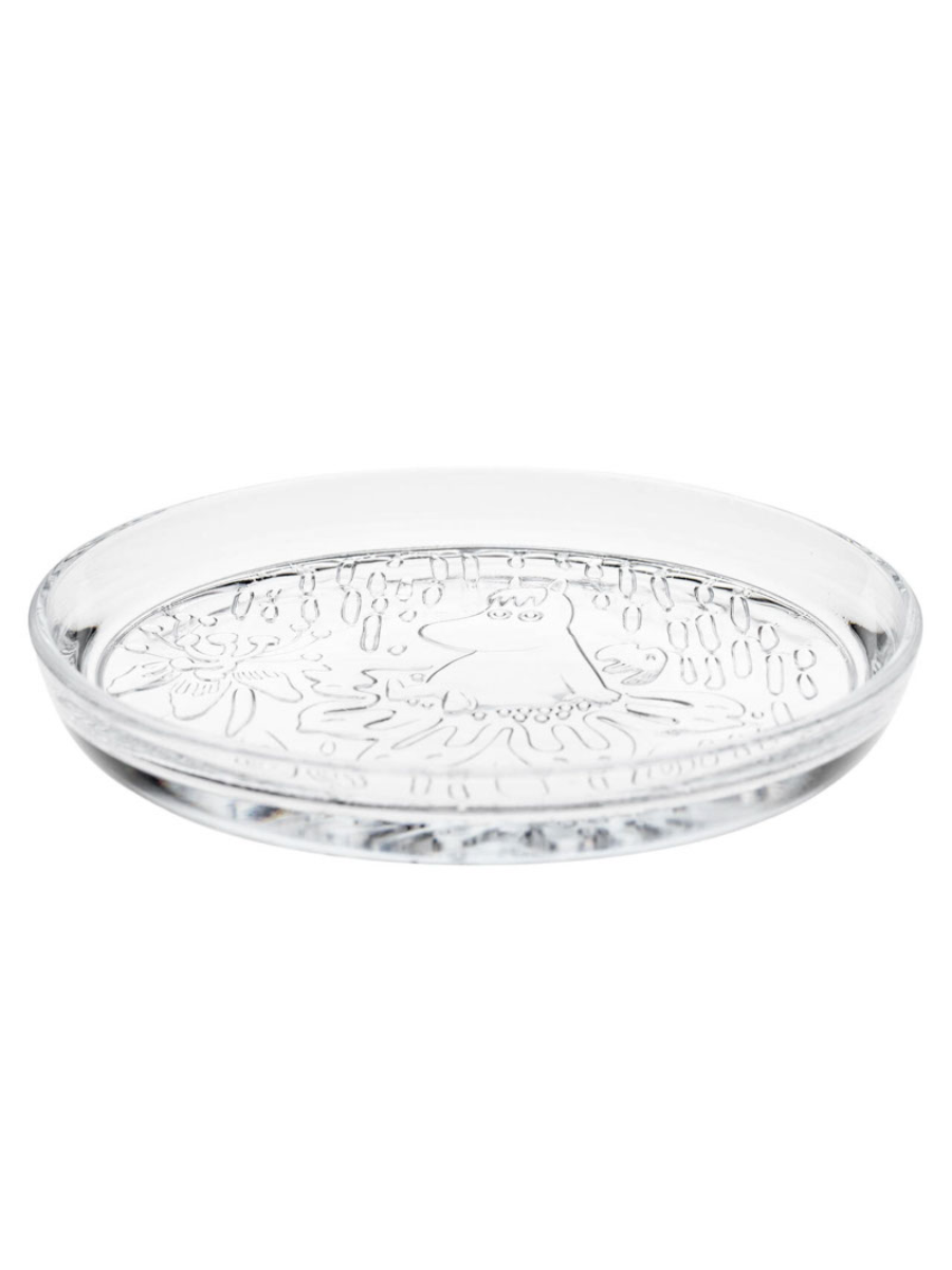 Moomin Glass Plate 15.5cm Clear