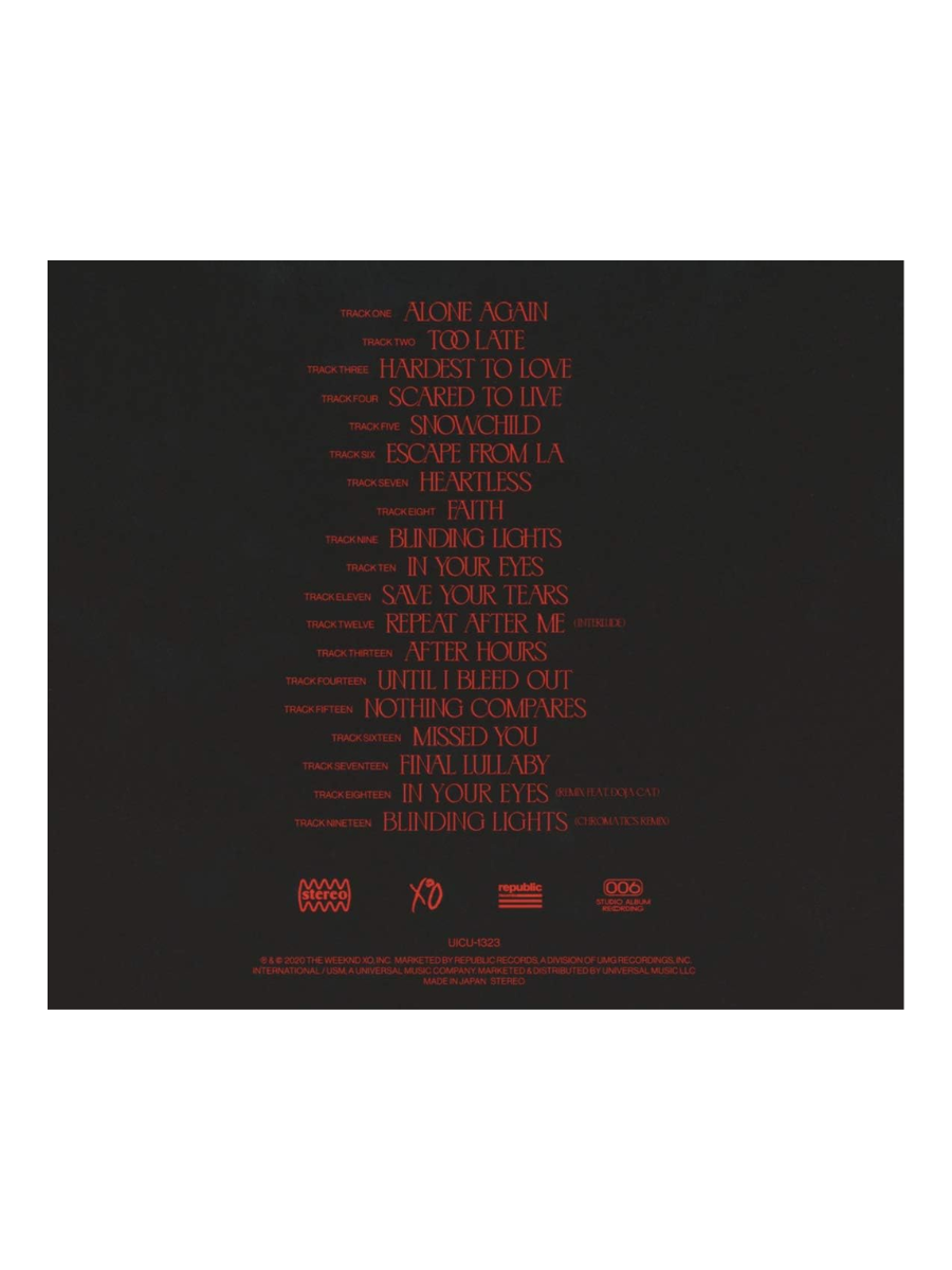 After Hours (Deluxe Edition) CD – The Weeknd