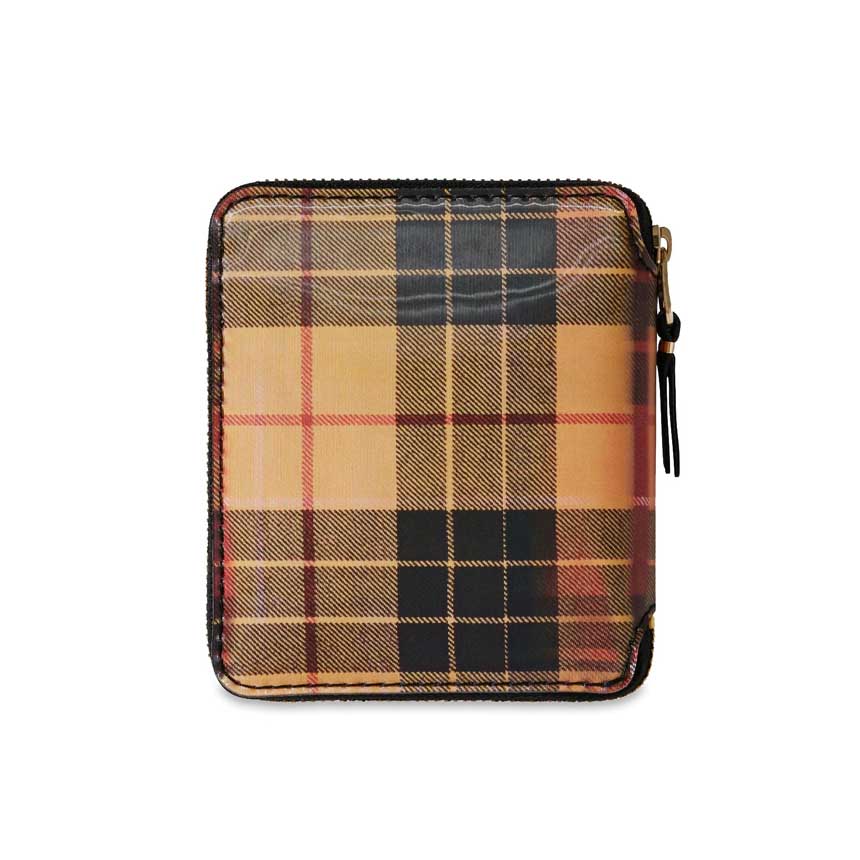 Comme des Garcons Lenticular Tartan Zip Bi-Fold Wallet