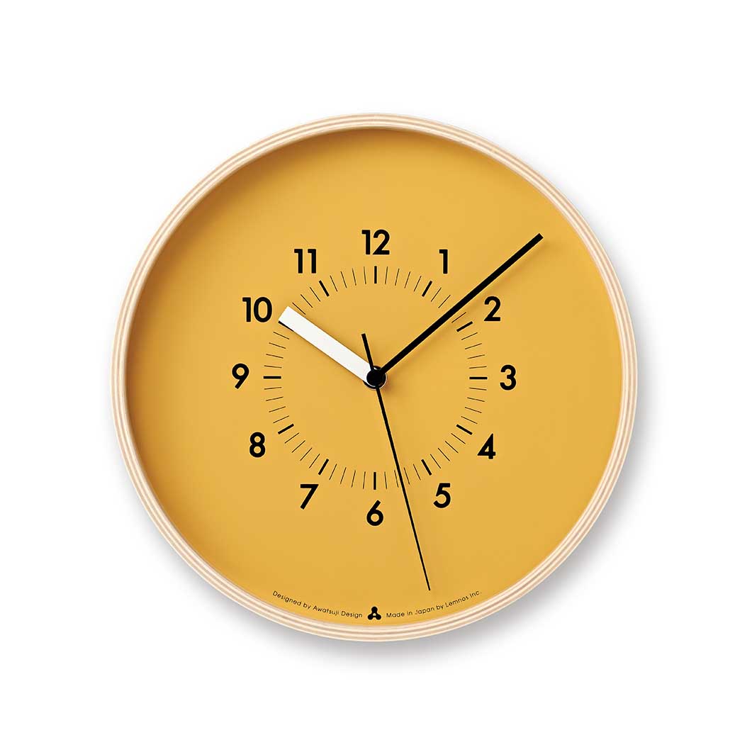 Awatsuji Design SOSO Wall Clock Orange
