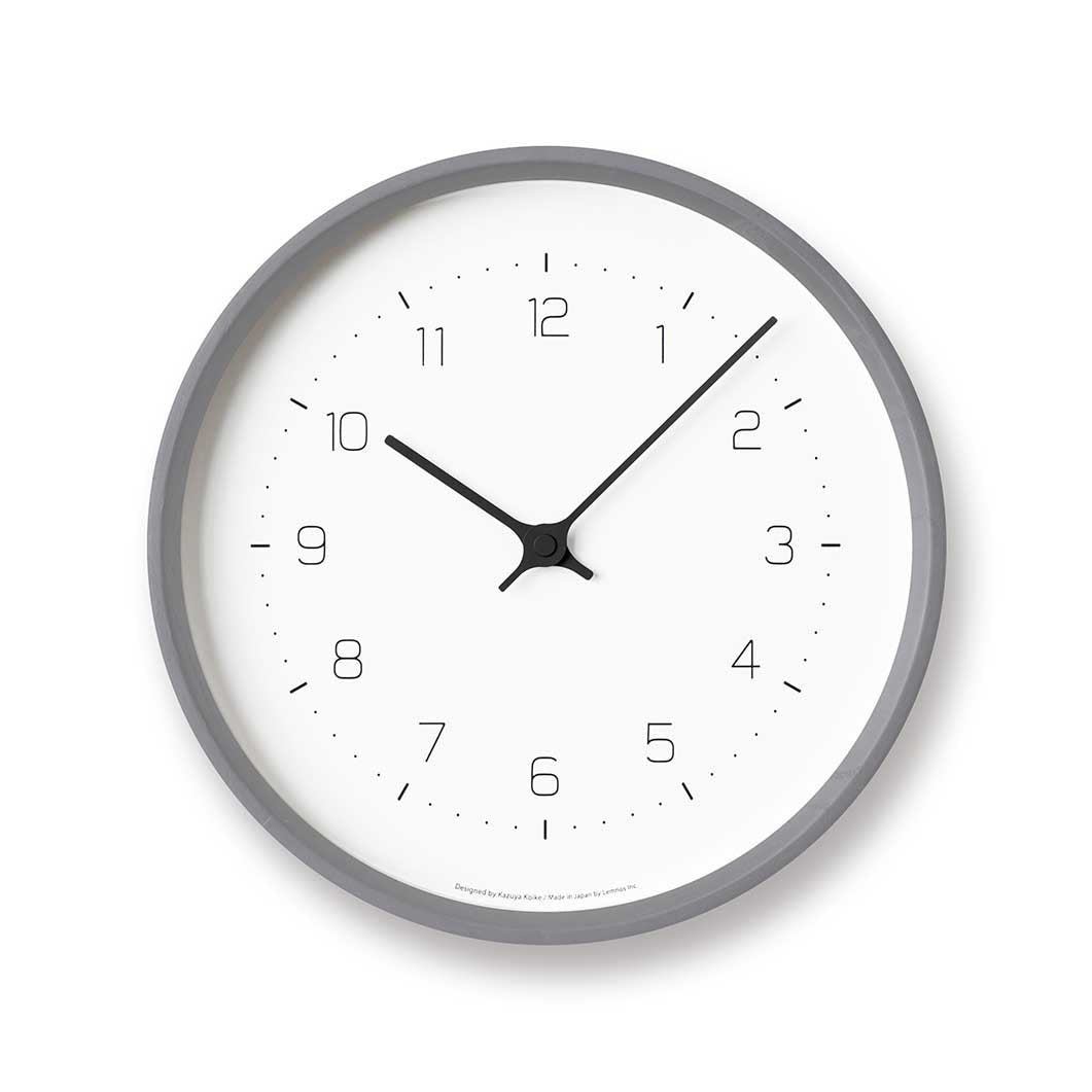 Kazuya Koike Neut Wall Clock Gray