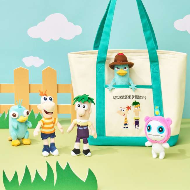 Disney Phineas and Ferb Ferb Fletcher Plush Keychain