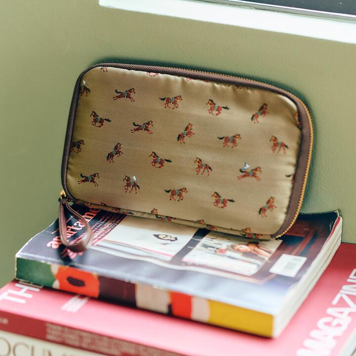Hobonichi Techo 2026 Tie & Chief Running Horse Drawer Pouch