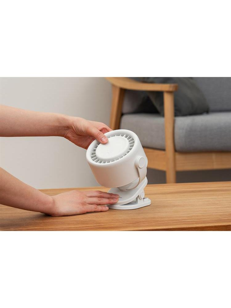 Turbo Clip Fan Powerful 4-Speed Rechargeable Desk Fan