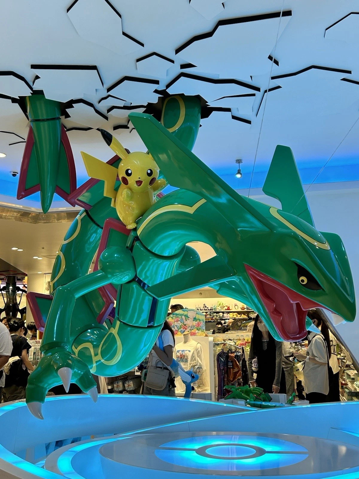 Pokemon Center Skytree Town Exclusive Pikachu Rayquaza Logo Pin Badge