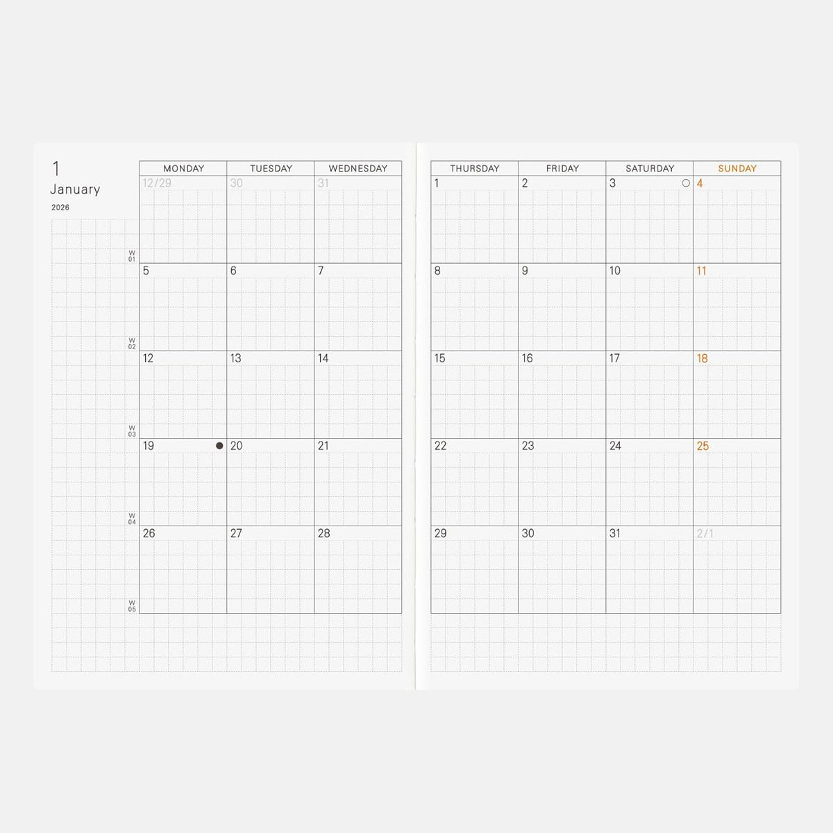 Hobonichi Techo 2026 A6 Arts & Science Design Daily Planner