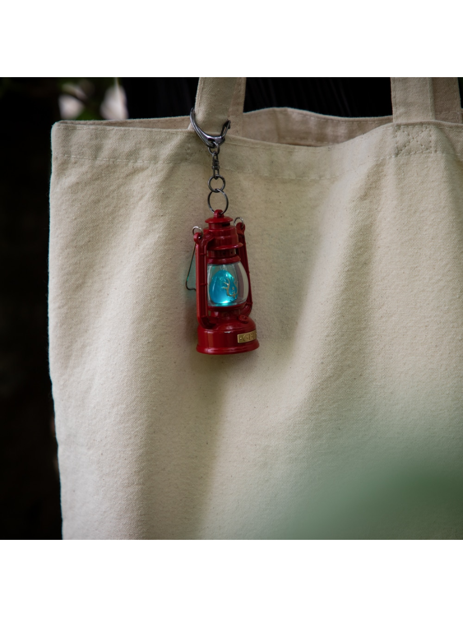 Castle in the Sky Glowing Flying Stone Lantern Keychain