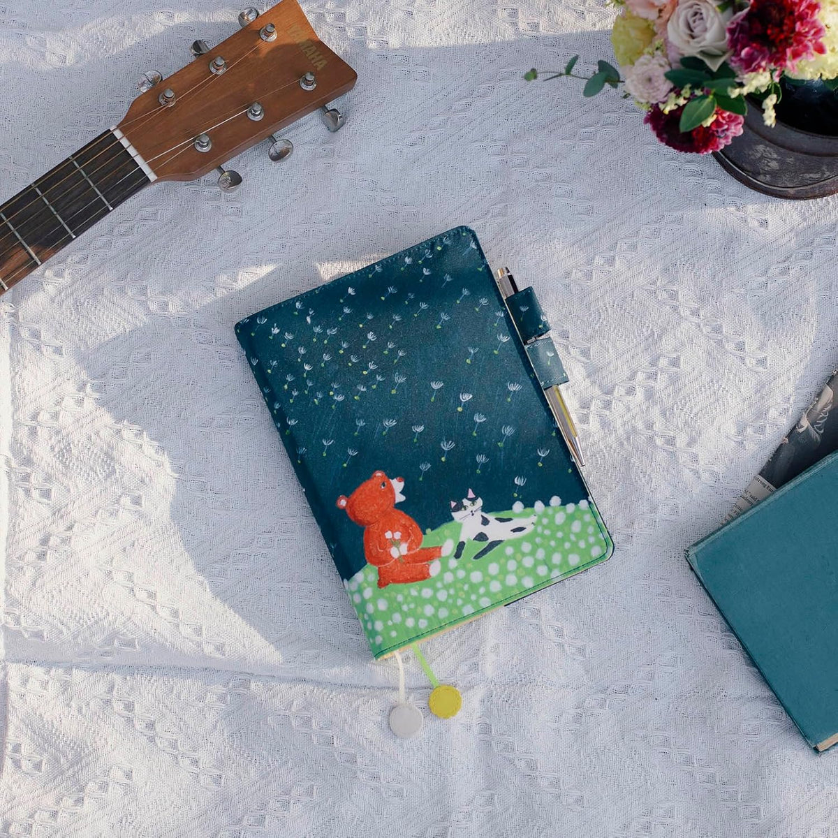 Hobonichi Techo 2026 Cousin A5 Cover – Keiko Shibata “Dandelion Field Breeze”