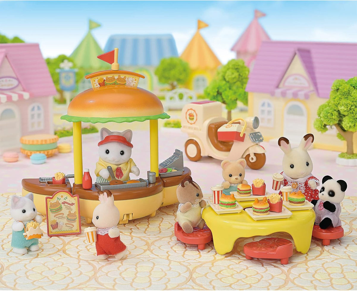Sylvanian Families Freshly Made Hamburger Wagon Playset