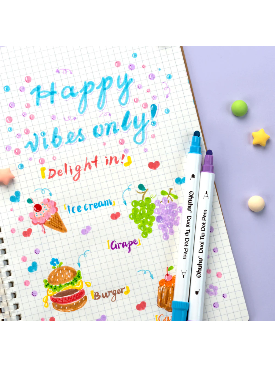 Ohuhu Dot Marker Pens Set 24 Colors