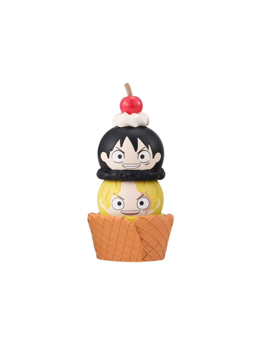 ONE PIECE Tsumichen Ice Cream Mascot Figure Set with Waffle Cone Cup