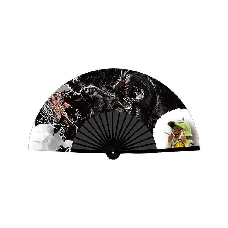 Monster Hunter Bridge Wall Art Folding Fan
