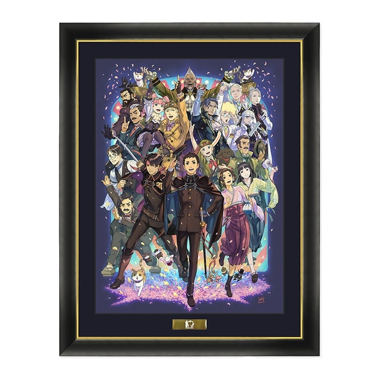 The Great Ace Attorney 10th Anniversary Character Fine Graph Framed Art Print
