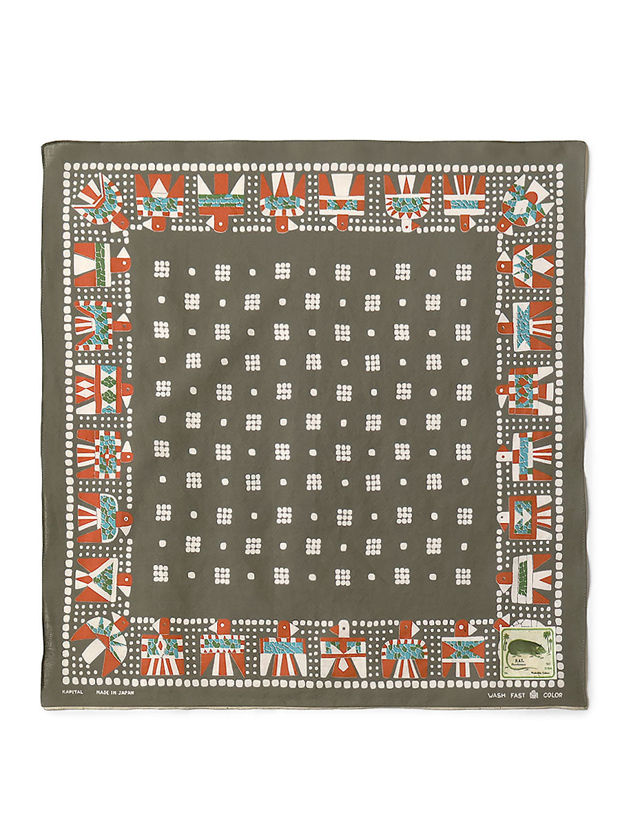 Kapital fastcolor selvedge bandana (THUNDER BIRD)