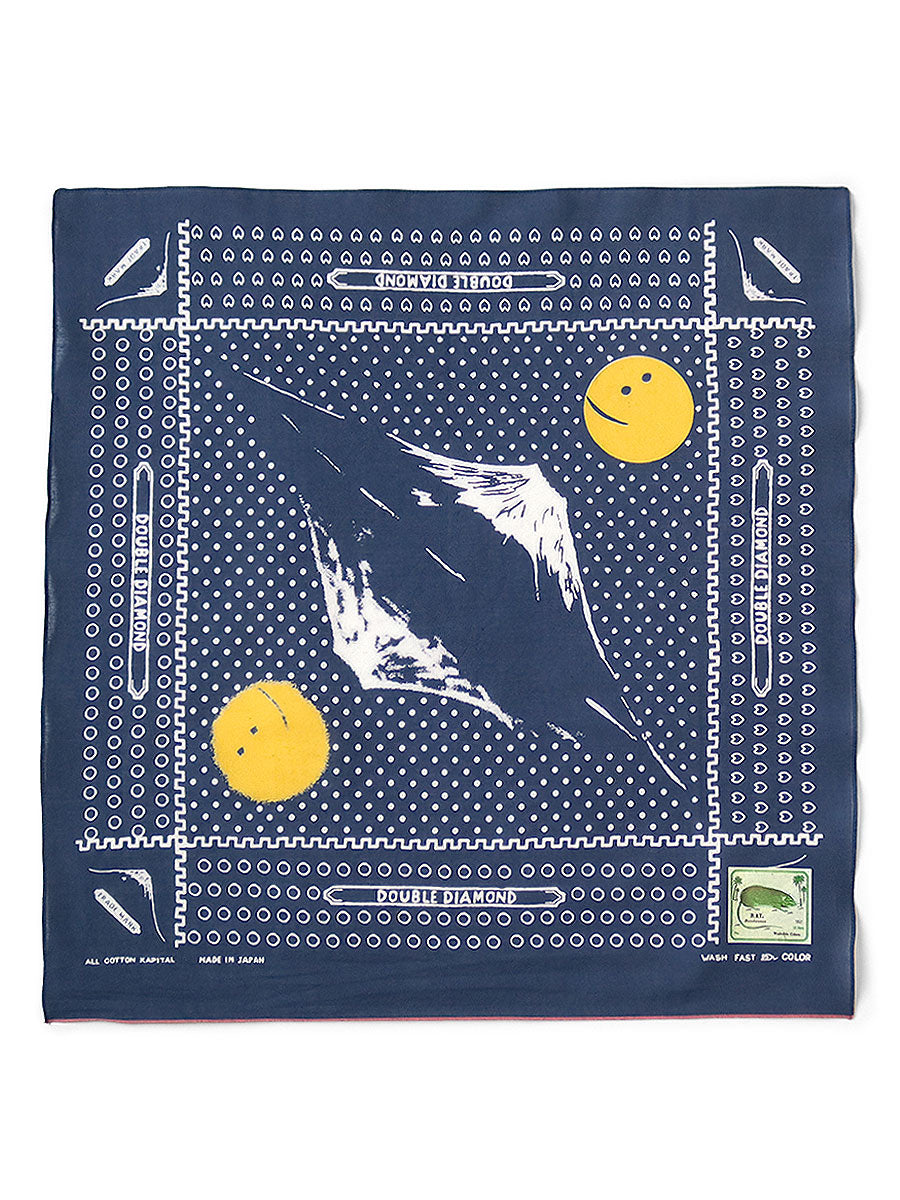Kapital fastcolor selvedge bandana (MIRRORED FUJI)