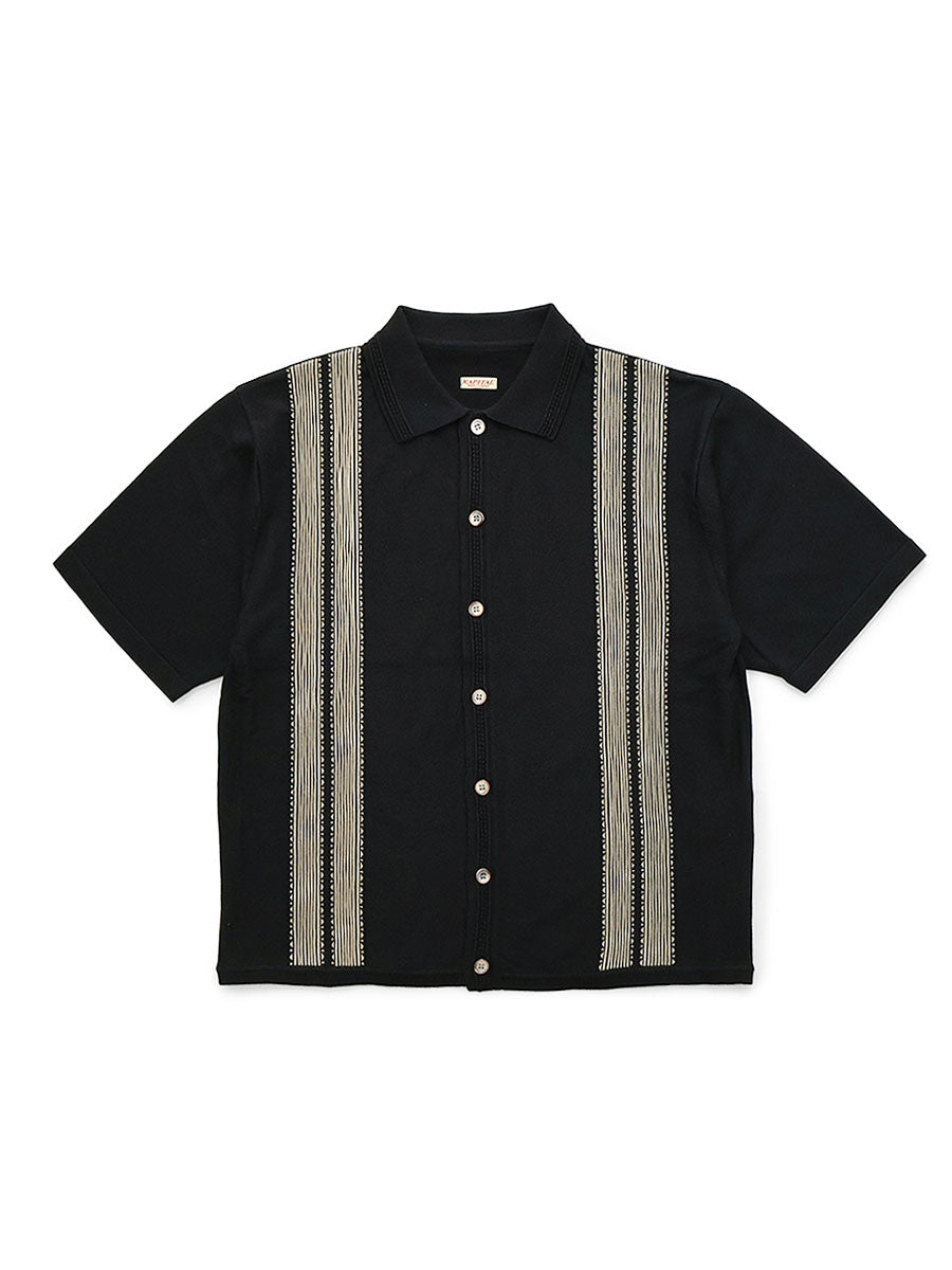 Kapital 14G Cotton Knit Tennessee Aloha Polo Shirt