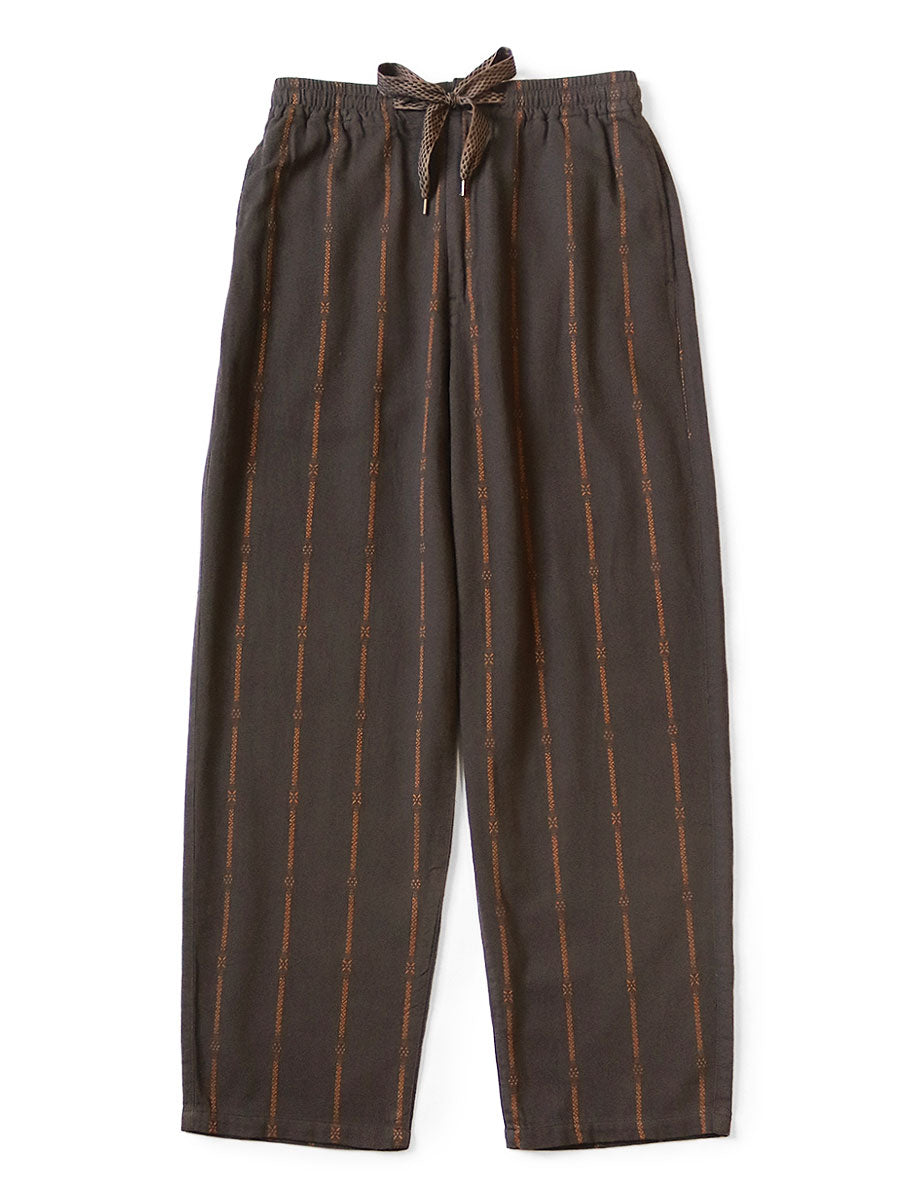 Kapital Cotton-Linen Siamese Stripe Easy Pants
