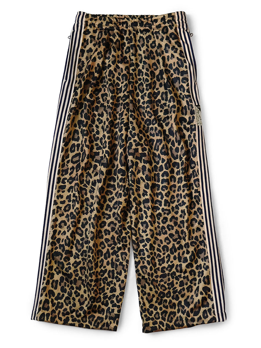 Kapital Track Pants in Smooth Jersey Leopard Print