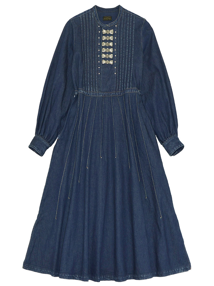 Kapital 11.5oz Denim Butterfly Concho Sundance Dress