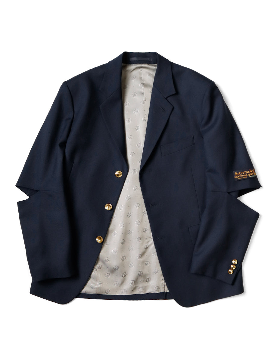 Kapital Spring Wool Serge Cutout Elbow Jacket