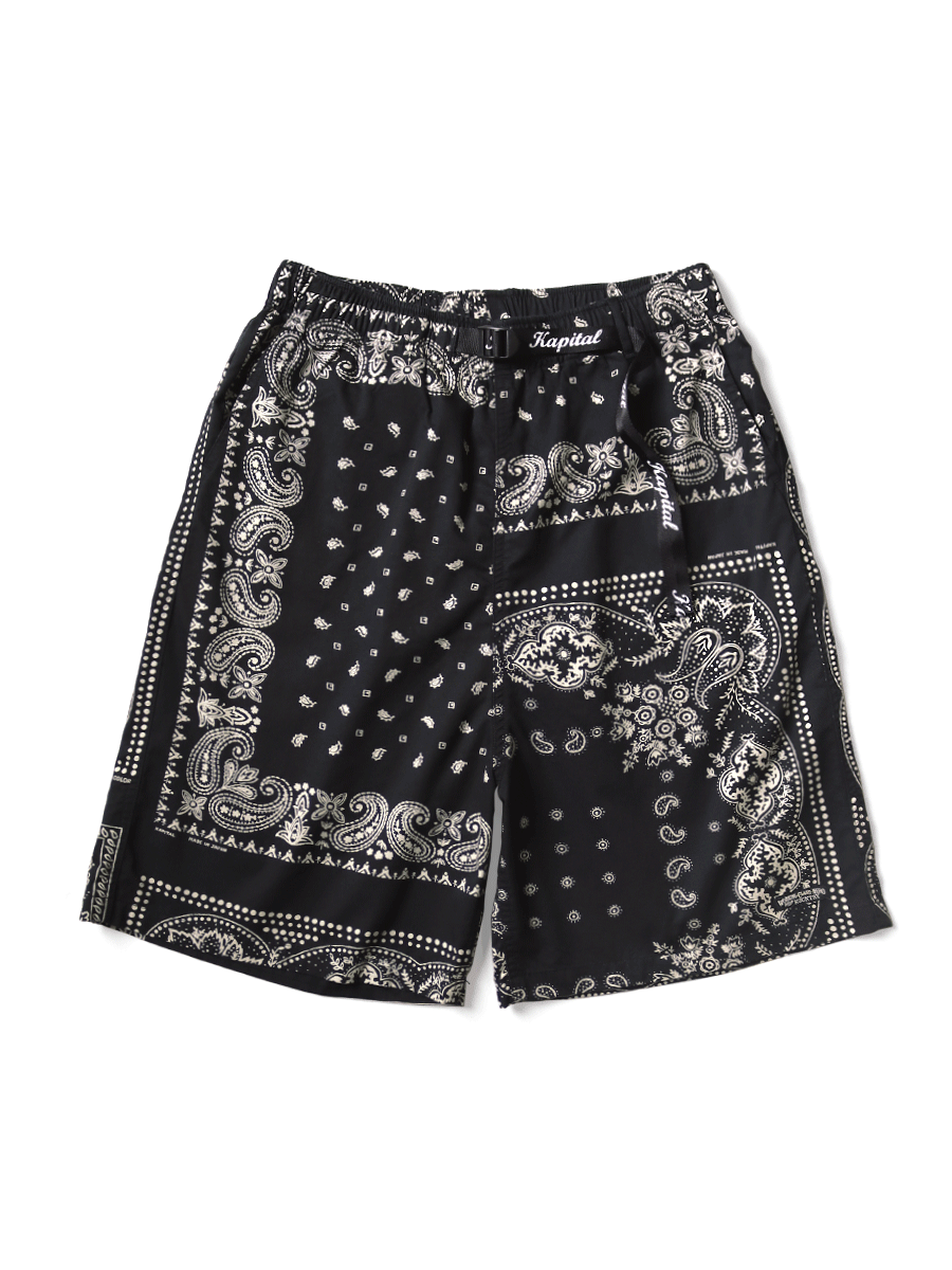 Kapital Combed Burberry Rat Brand Bandana Patchwork Easy Short Pants