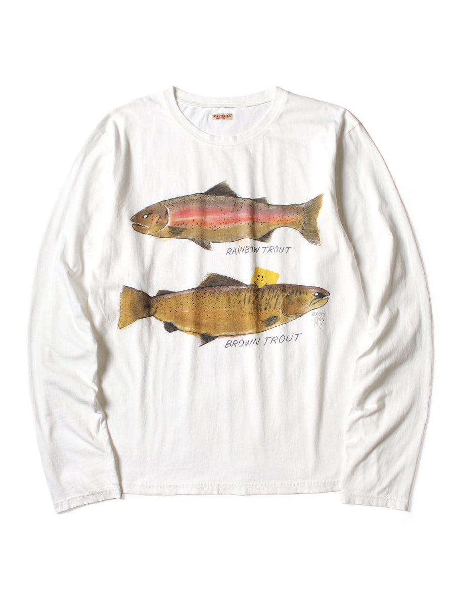 Kapital Trout Print Jersey T-Shirt Tee