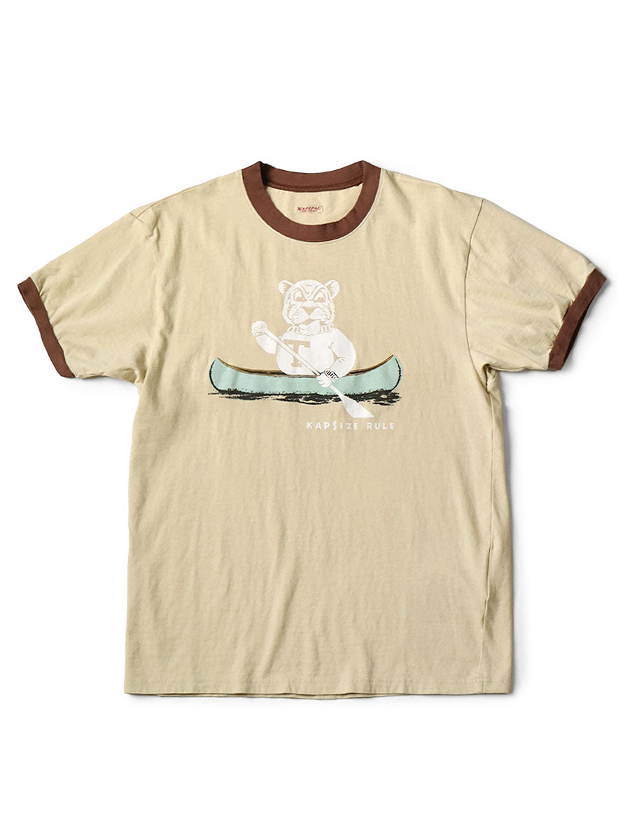 Kapital 20/- Jersey Ringer T-Shirt (`T` TIGERpt)
