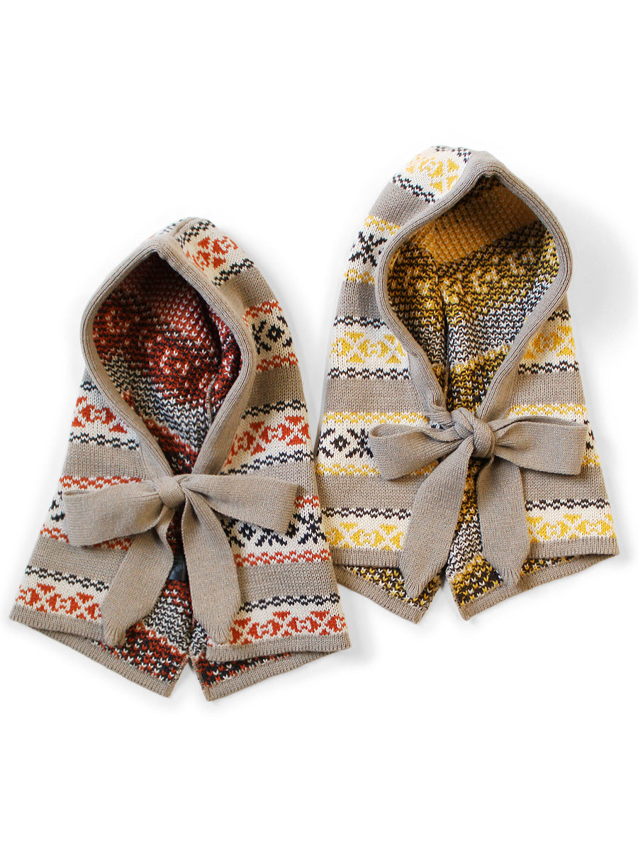 Kapital 5G Wool Yellowknife Fair Isle Babushka Hat