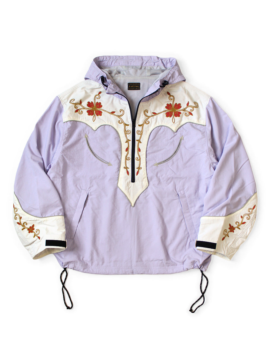 Kapital Nylon Taffeta 2TONE Tennessee Cactus Flower Parka Jacket