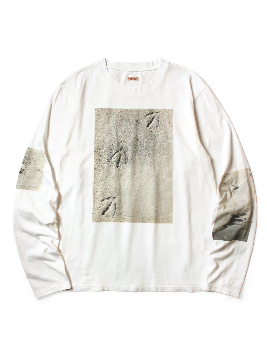 Kapital 20 Jersey Crew Neck Long Sleeve T-Shirt (GULL FOOTpt)
