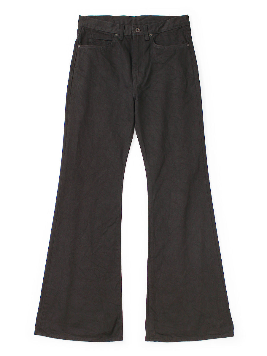 Kapital 14oz Black x Black Denim 5-Pocket OKABELLBO L Pants