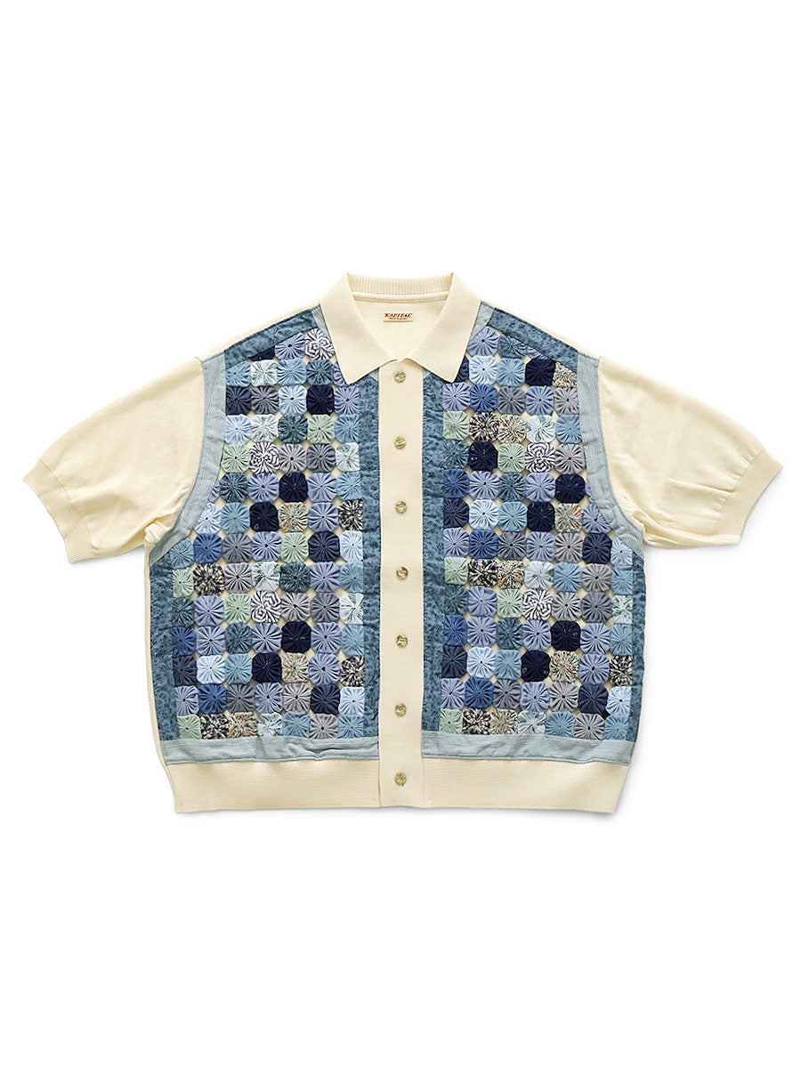 Kapital Knit x Yo-Yo Quilt Polo Shirt