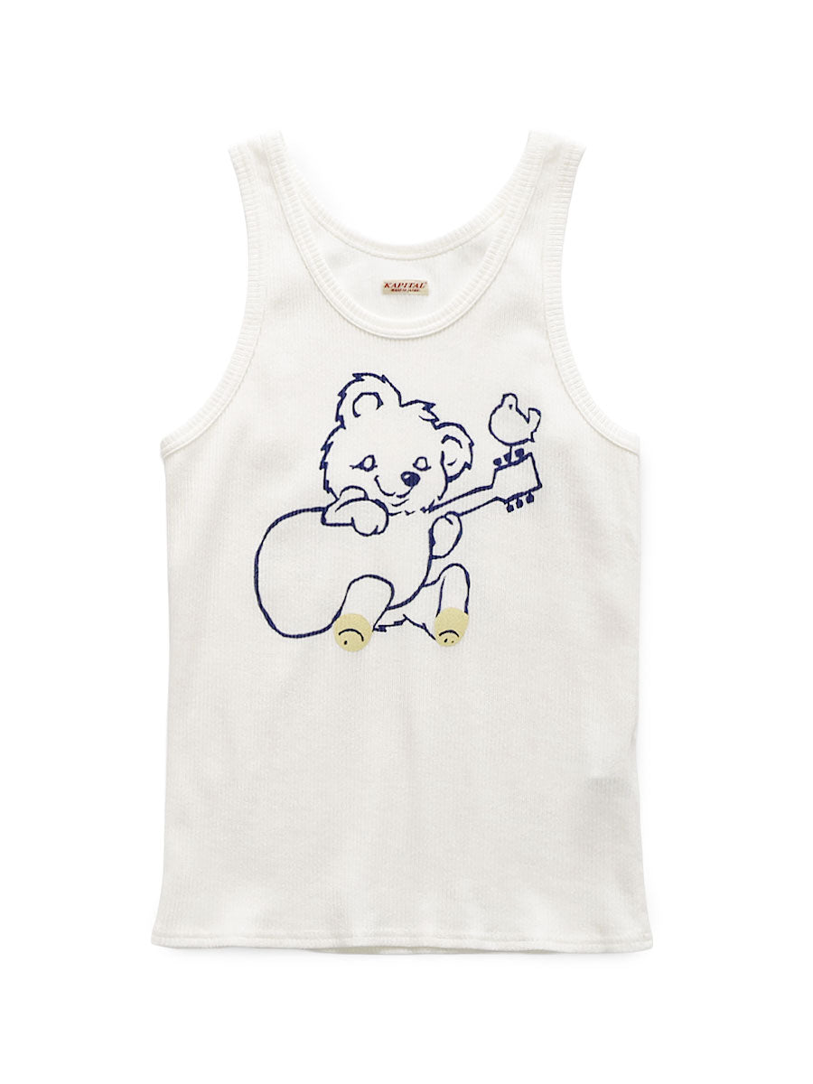 Kapital 60/2 Bear Voice Tank Top (Little Bear; Harmony print) Tee
