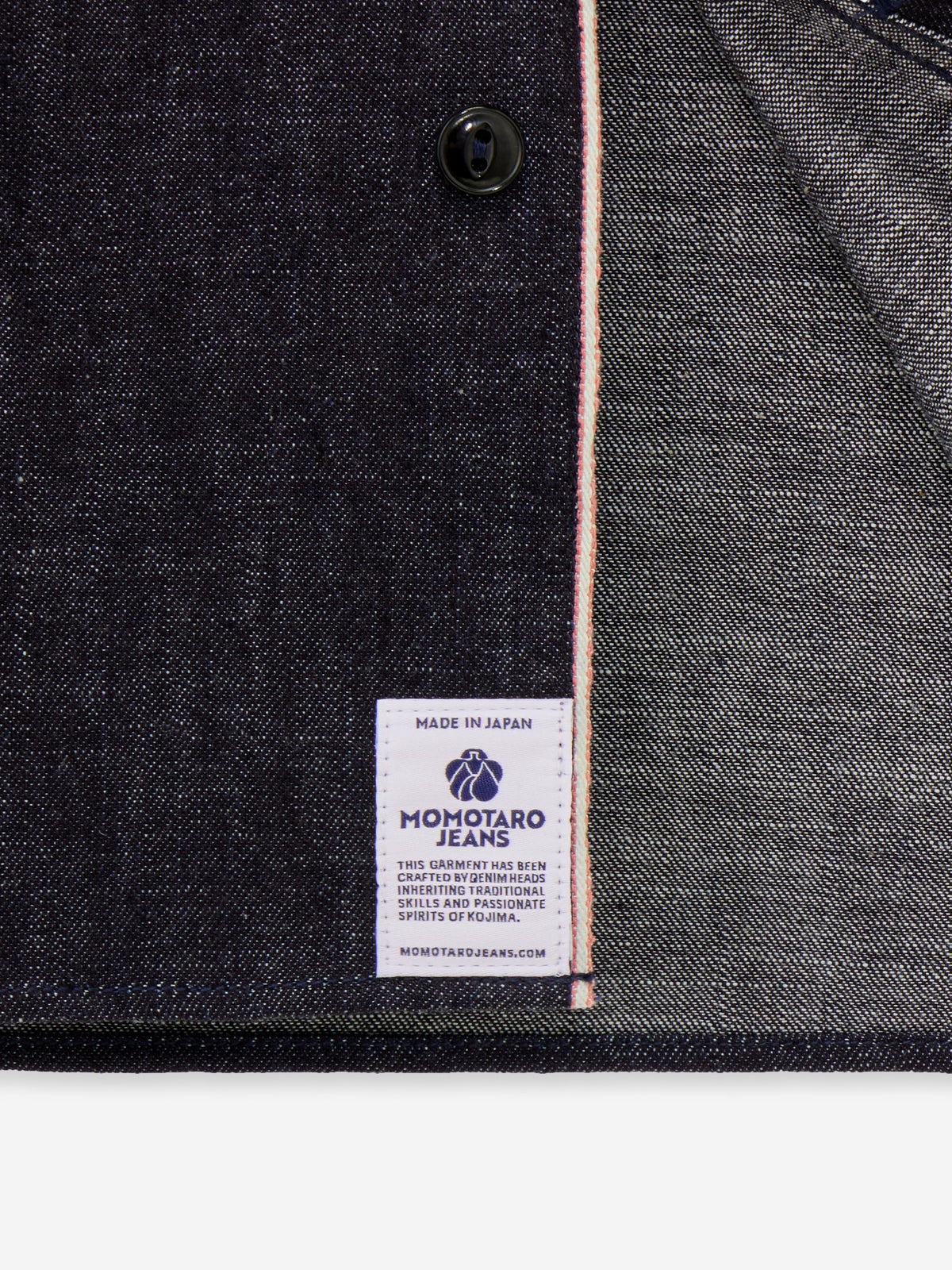 MOMOTARO TRIPLE STITCH L/S DENIM SHIRT (TWO STRIPES)