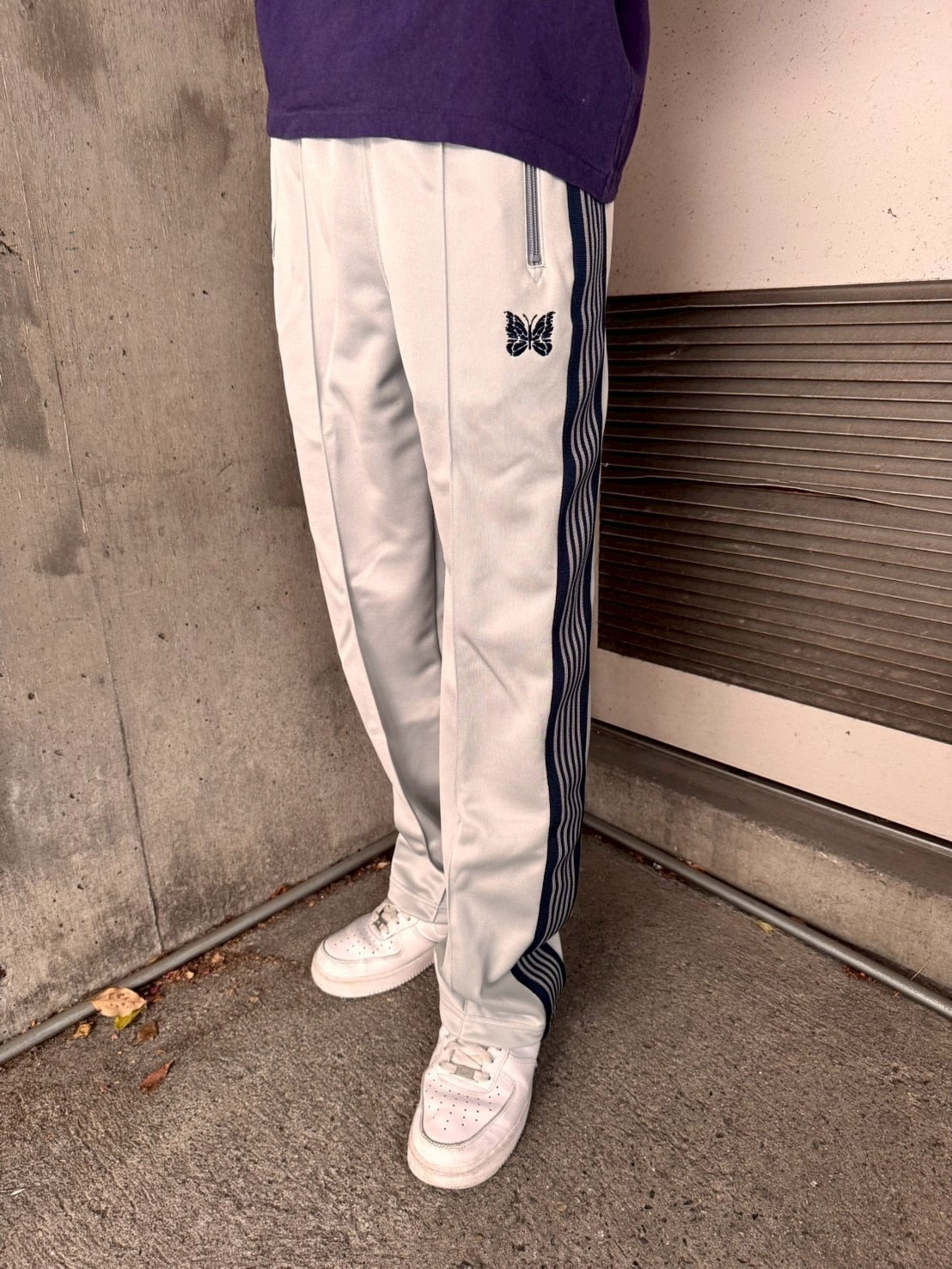 Needles Track Pants Poly Smooth LHP Grey