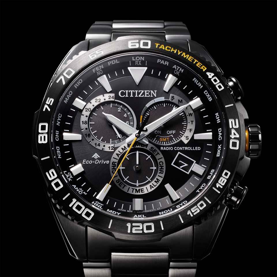 Citizen PROMASTER LAND CB5037-84E Eco-Drive Radio Controlled Chronograph Watch