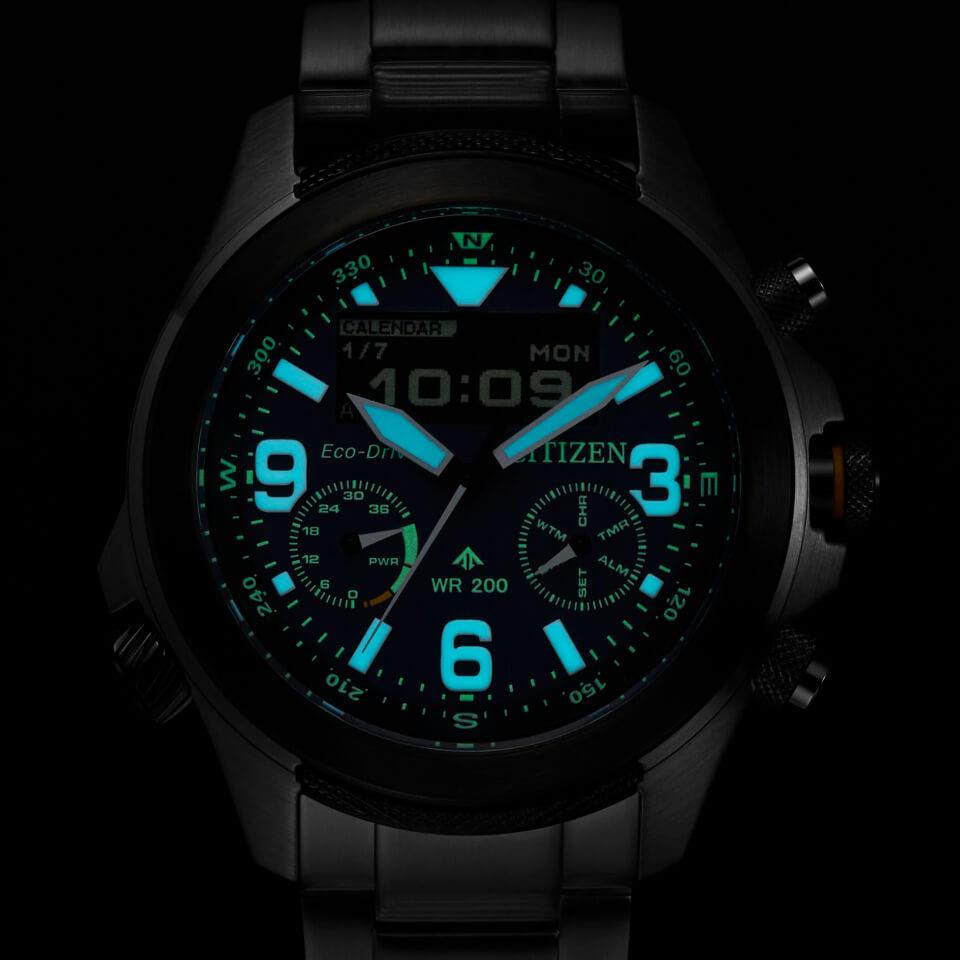 Citizen PROMASTER LAND JV1006-51L Eco-Drive Analog Digital Watch