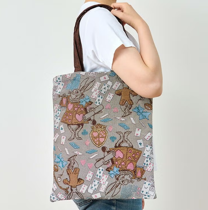 Macmillan Alice Jacquard Tote Bag White Rabbit