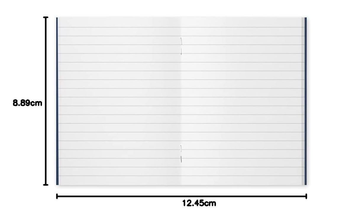 Traveler's Company Passport Size Notebook Refill – Lined MD Paper (3 Pack)