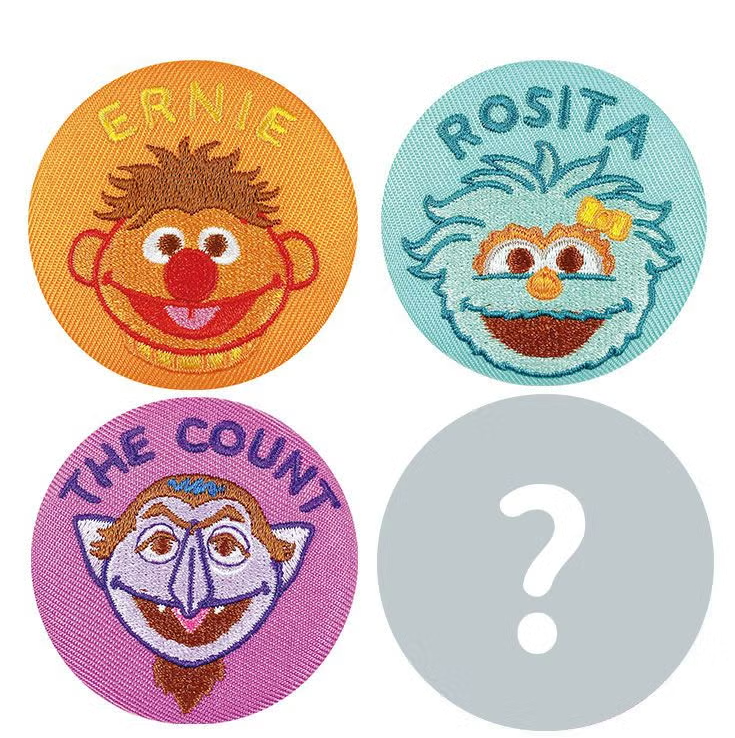 Sesame Street Trading Embroidered Tin Badge – Complete Set of 12