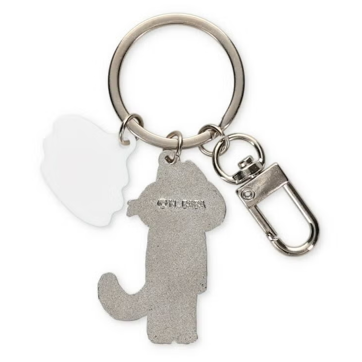 11 Piki no Neko Double Keyring Metal Keychain