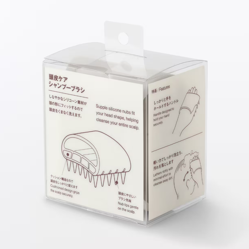 MUJI Silicone Scalp Care Shampoo Brush
