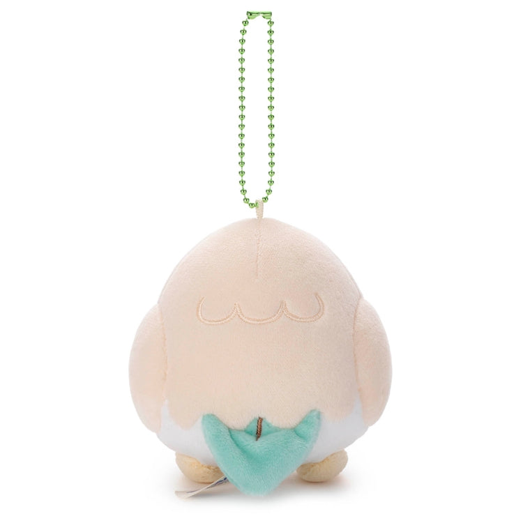 PokePeace Rowlet Funny Face Ball Chain Mascot Plush